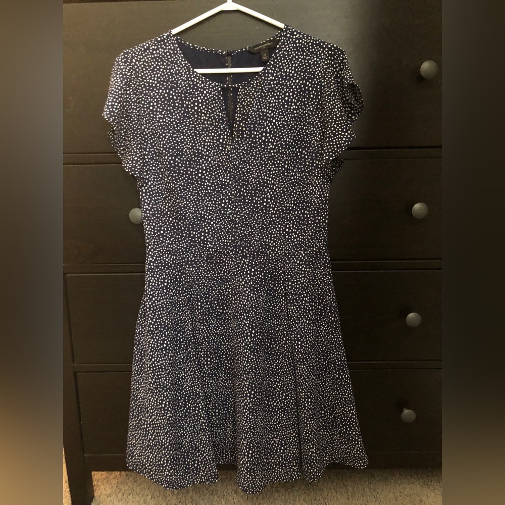 Banana Republic Navy Dress with White Detail